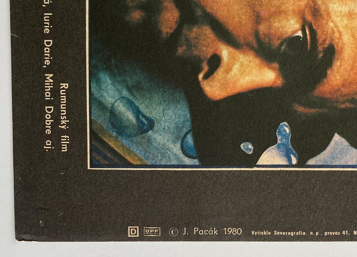 Original Film Poster, The Cyanide And The Raindrop, Jan Antonín Pacák, 1980, Genuine Czech Vintage Print photo furniture