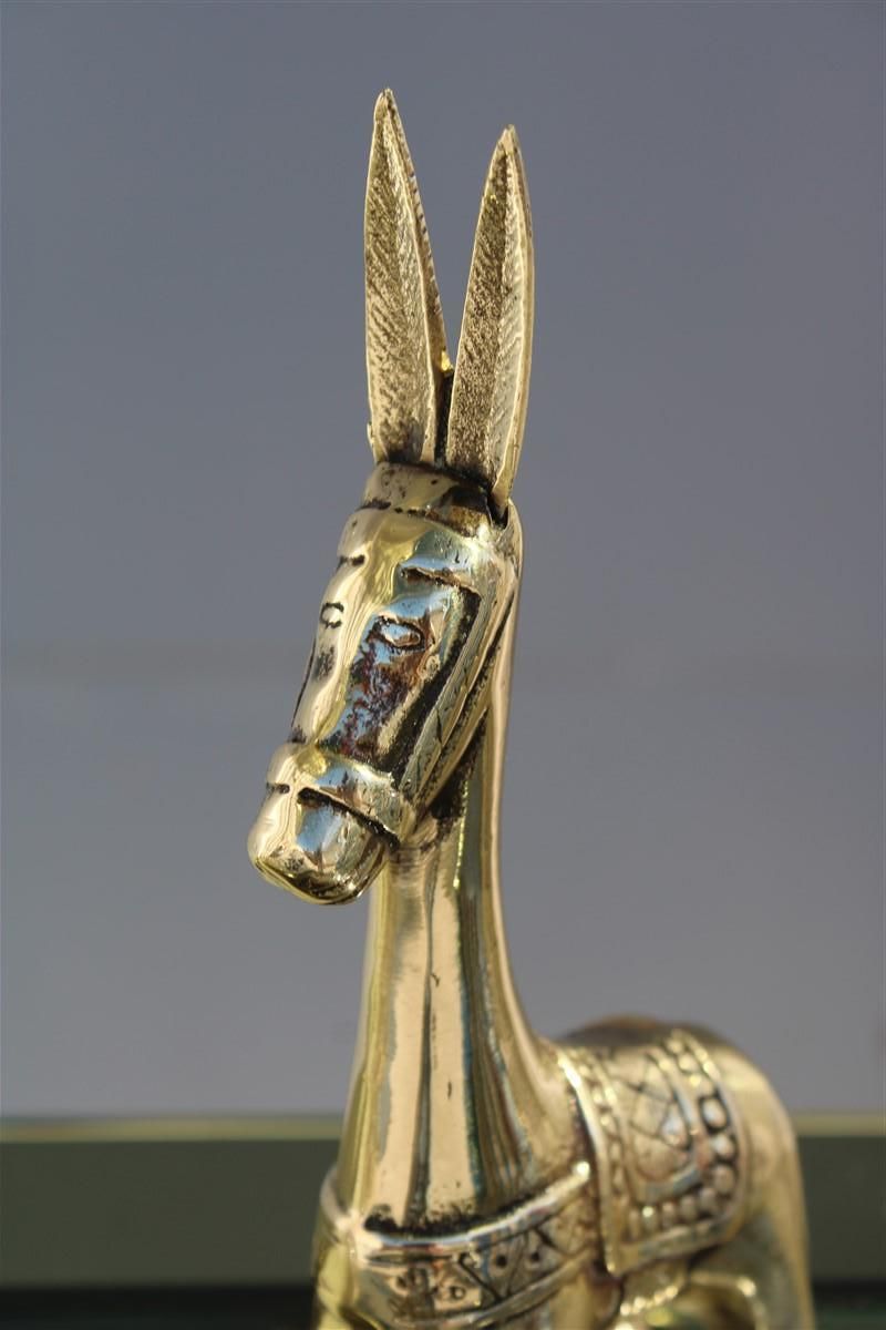 Donkey Sculpture In Solid Gold Brass Mid Century Italian Design, 1950s photo buy