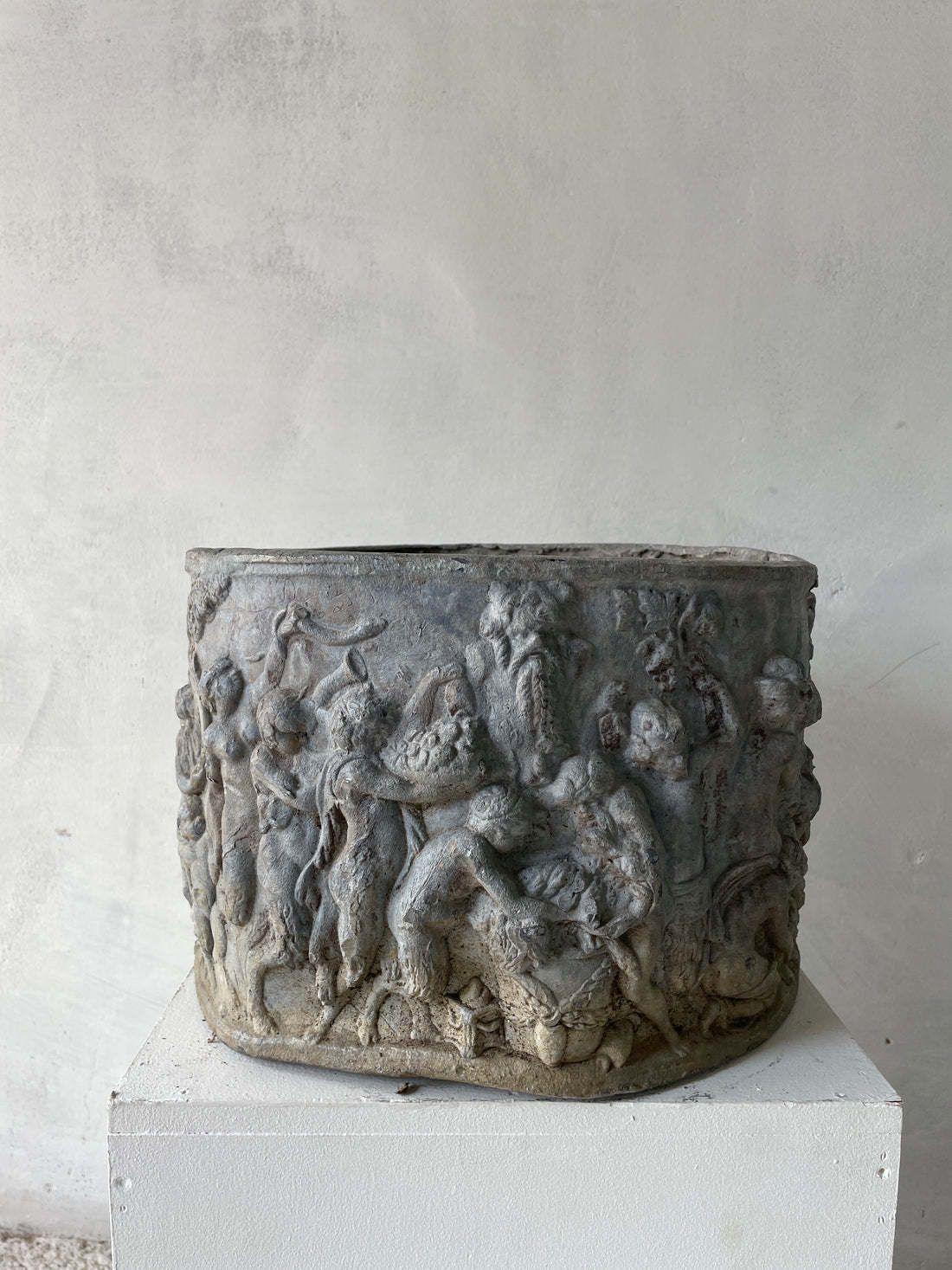 Feast Of Bacchus Lead Planter