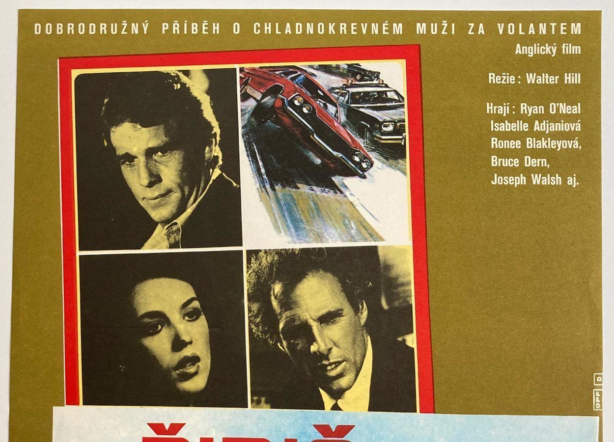 Original Film Poster, The Driver, Petr Chalabala, 1979, Genuine Czech Vintage Print photo for sale