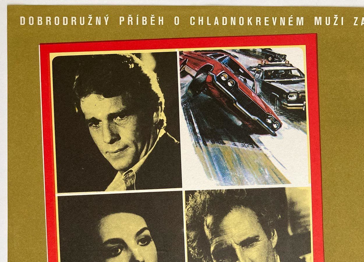 Original Film Poster, The Driver, Petr Chalabala, 1979, Genuine Czech Vintage Print photo Art