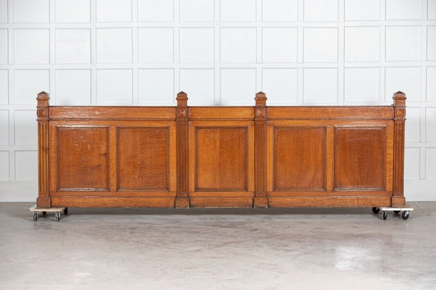 19thc French Oak Bank Counter Desk photo furniture