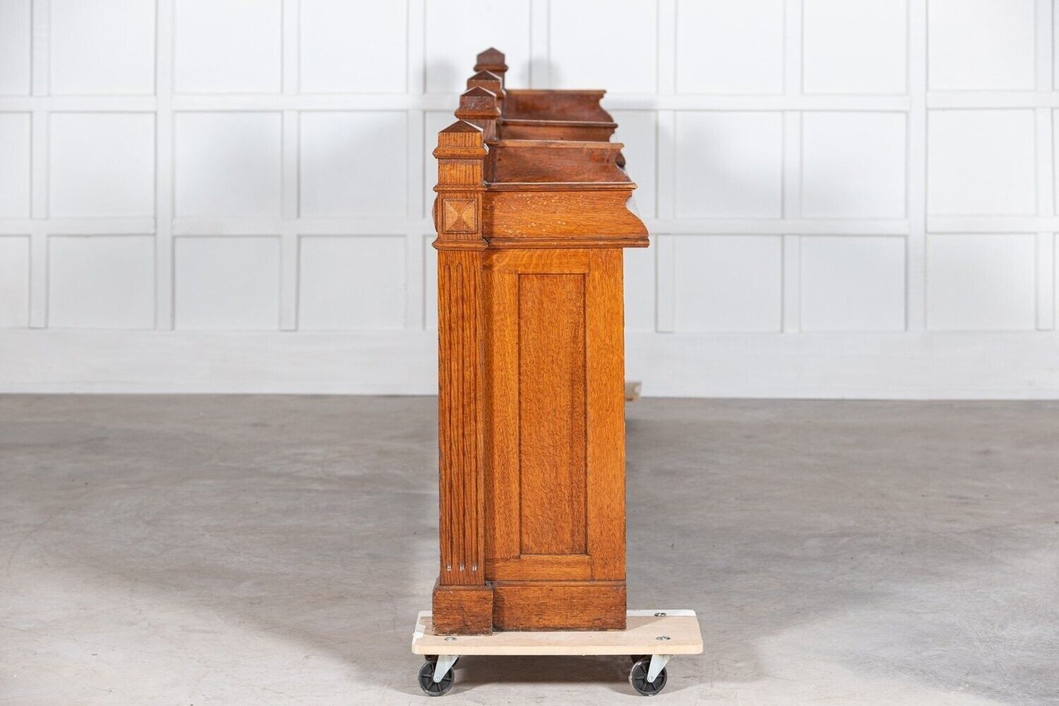 19thc French Oak Bank Counter Desk photo 4750.0