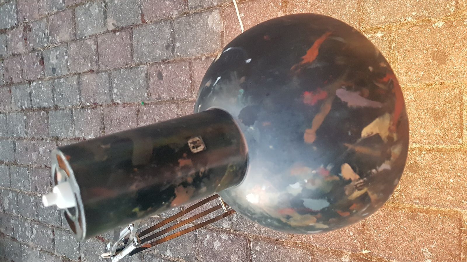 Black Joint Hand Painted Lamp By Louis Poulsen For Berlin Artist Studio photo furniture