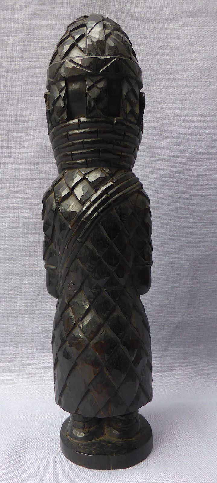 Carved Ebony Tribal Figure Of The Benin Oba Of Nigeria photo Home Decor