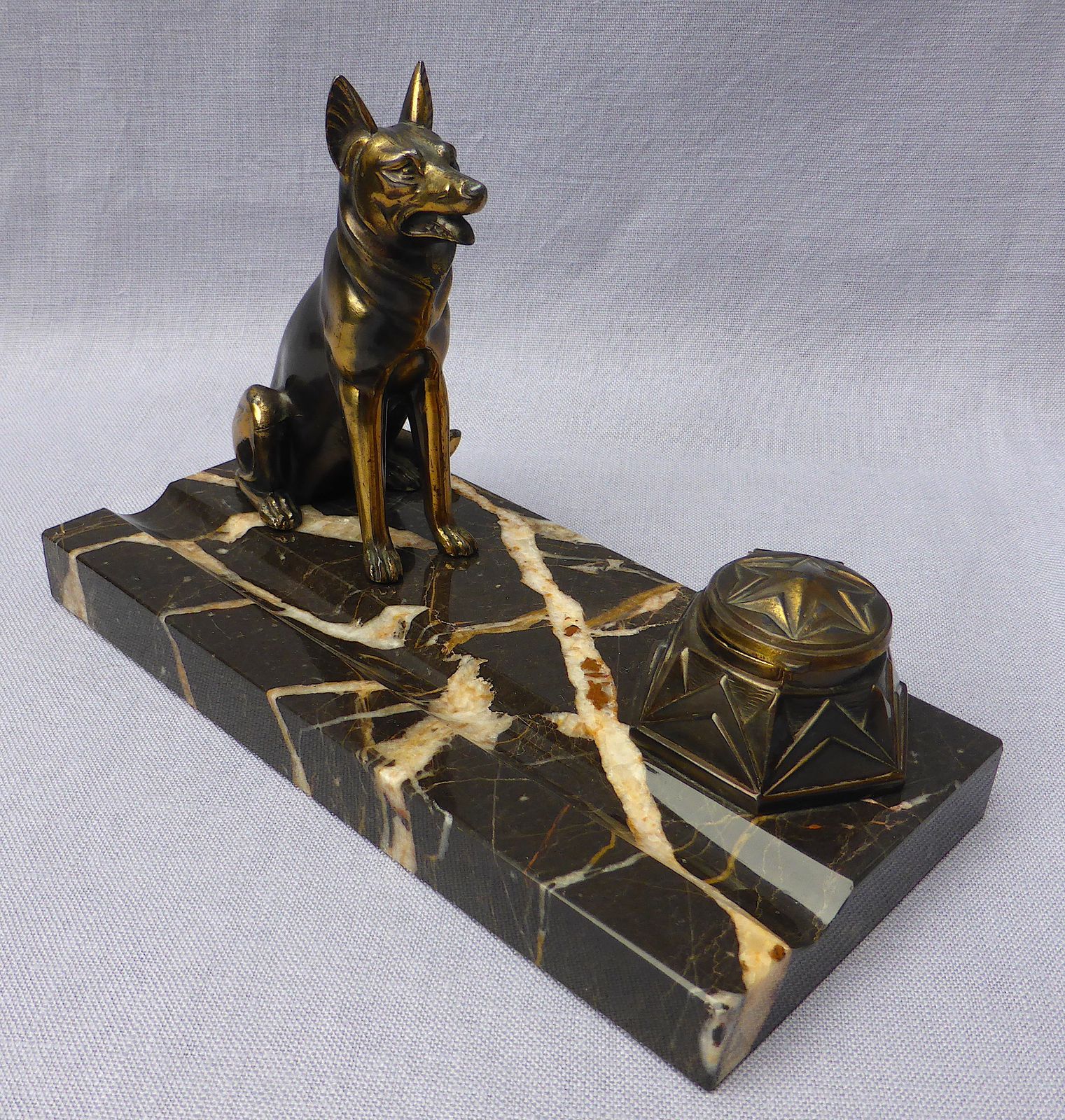 Art Deco French Alsatian Ink Stand