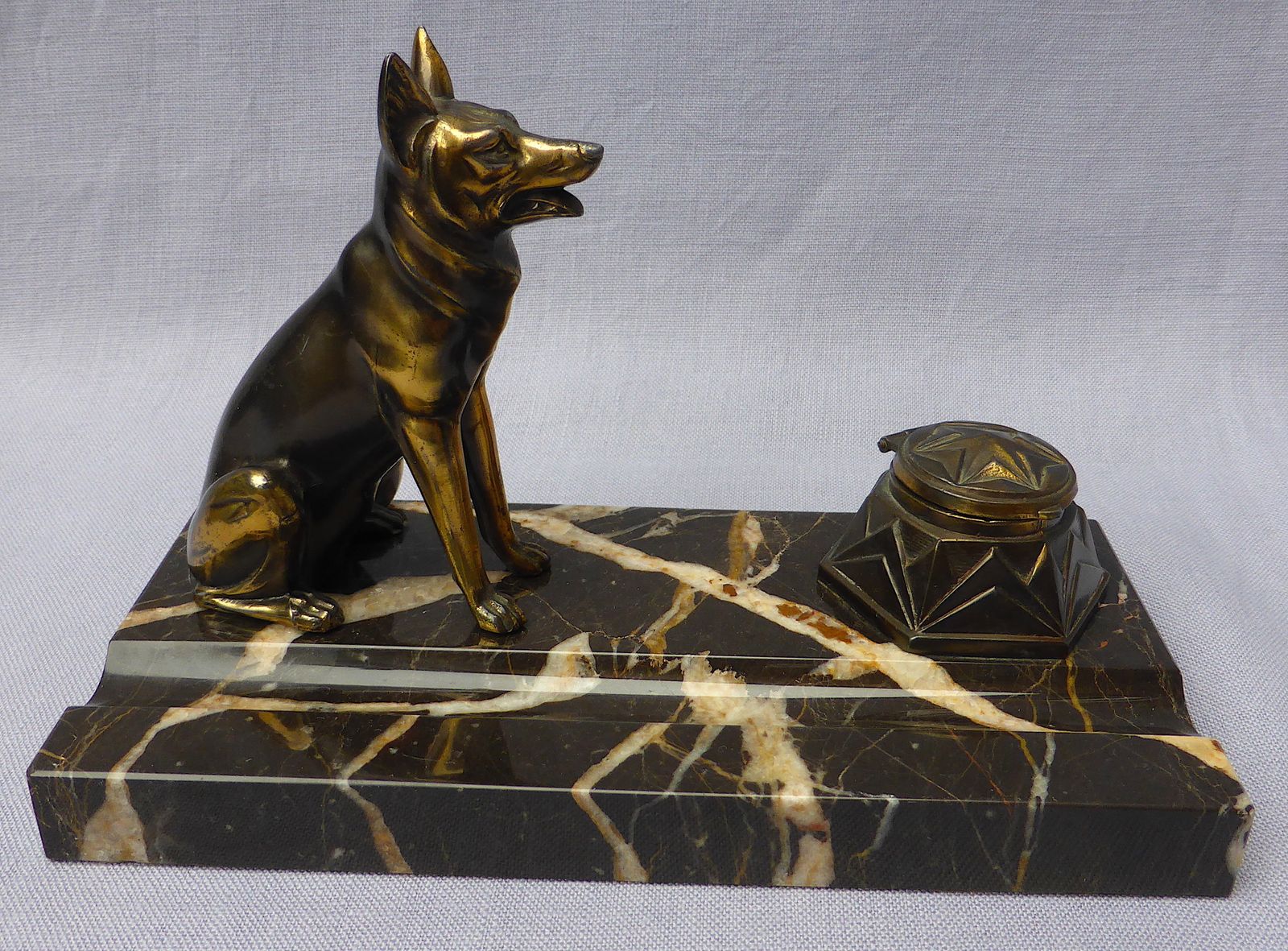 Art Deco French Alsatian Ink Stand photo furniture