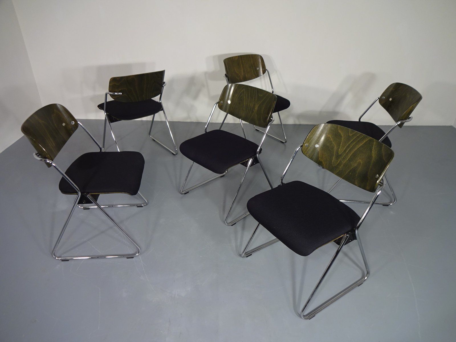 Side Chairs By Georg Leowald For Wilkhahn, 1960s, Set Of 6