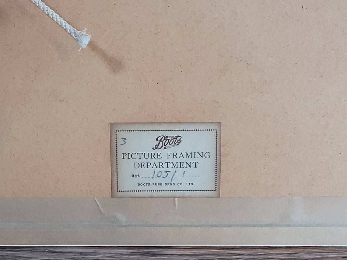 Mid Century Midland Railway No 118 Print In Original Frame William Fenton Lithograph photo 150.0