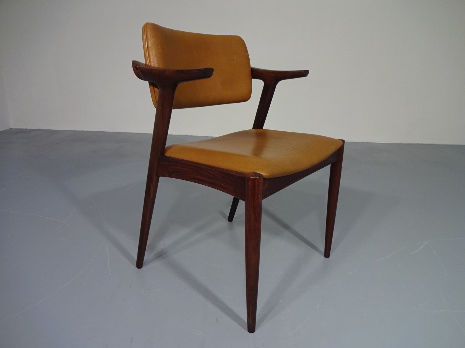 Rosewood & Leather Armchair From Gm, 1960s photo furniture