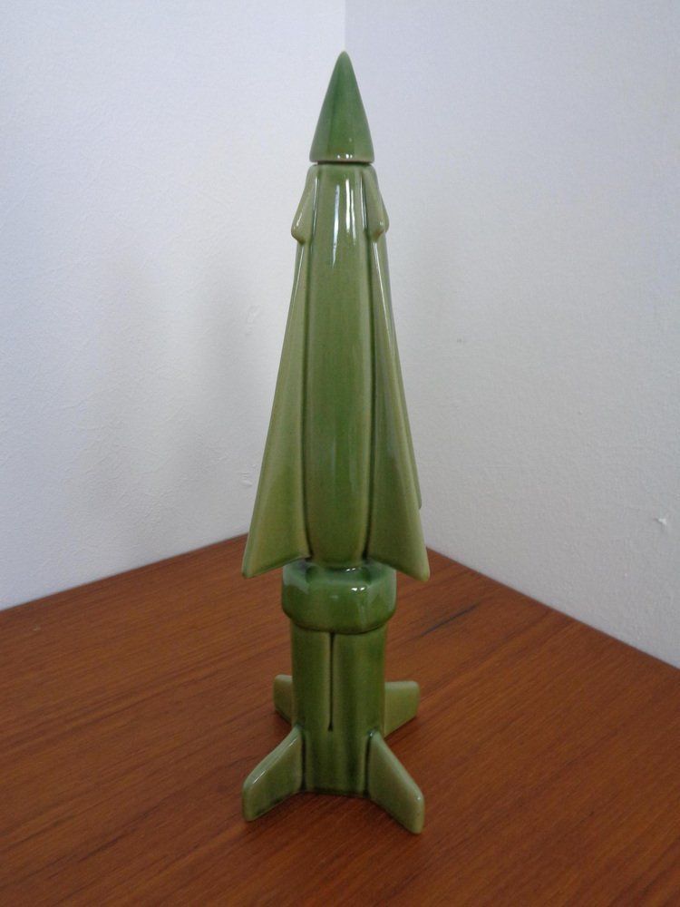 Rocket Ceramic Decanter, Germany, 1960s