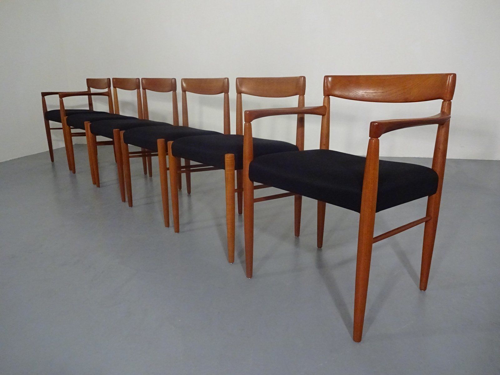 Danish Teak Dining Chairs By H. W. Klein For Bramin, 1960s, Set Of 6 photo for sale