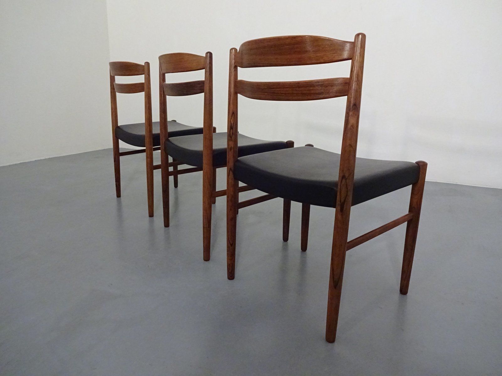 Furniture Swedish Rosewood Side Chairs By Carl Ekström For Albin Johansson & Söner, 1960s, Set Of 3 photo