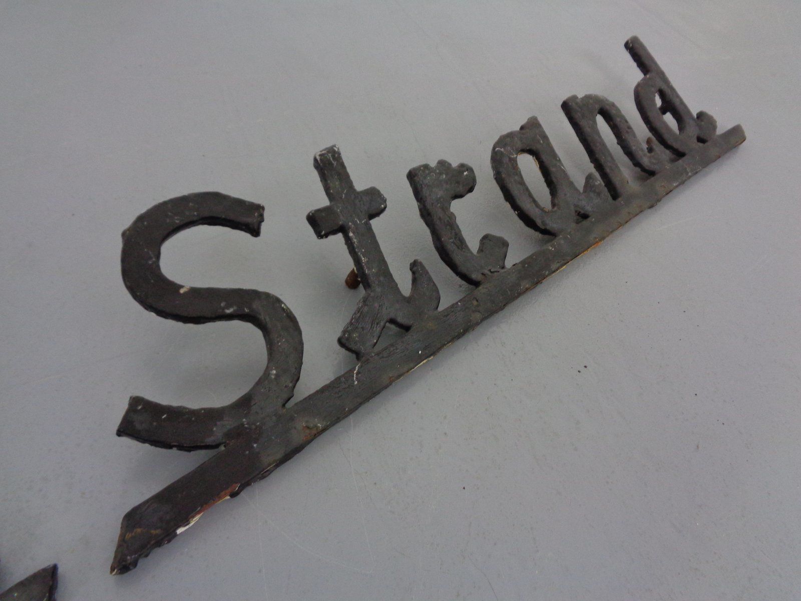 Cast Iron House Am Beach Lettering, Germany, 1960s, Set Of 3 photo buy
