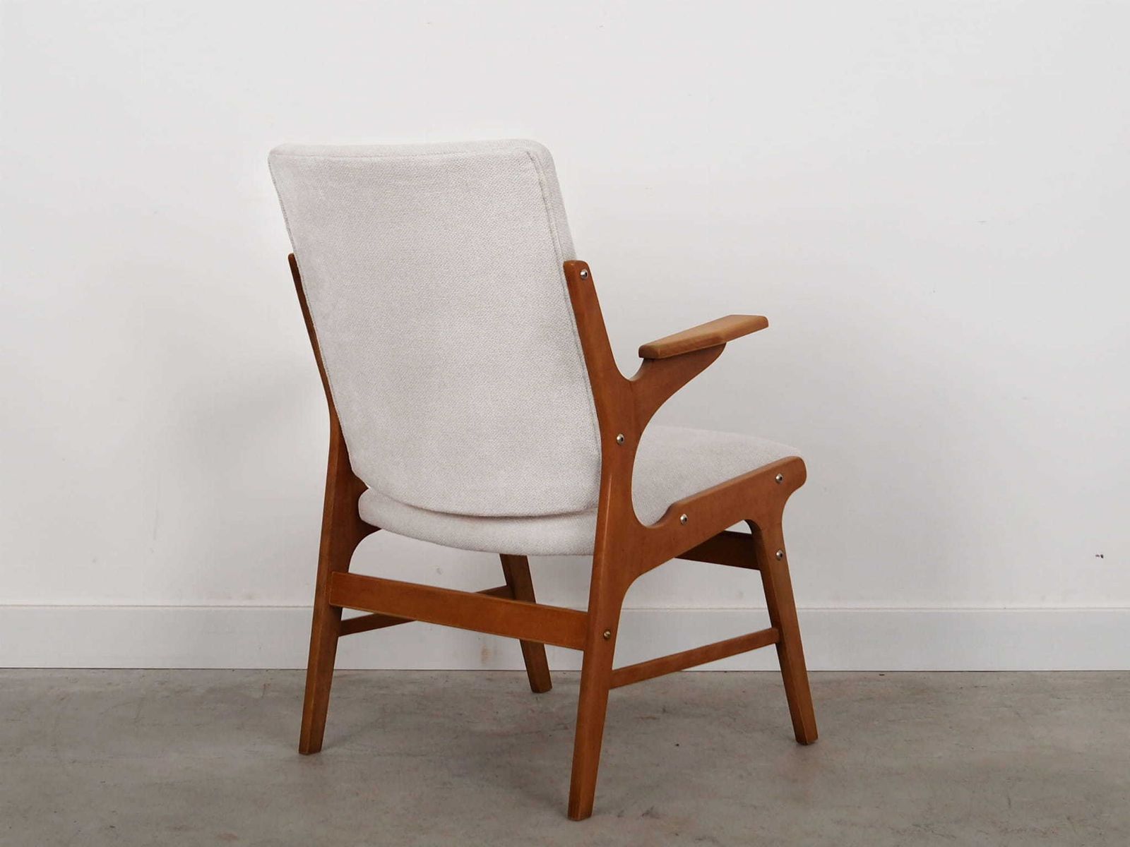 Beech Armchair, Scandinavian Design, 1960s, Designer: Arne Hovmand Olsen, Manufacture: A. R. Klingenberg & Son photo vinterior