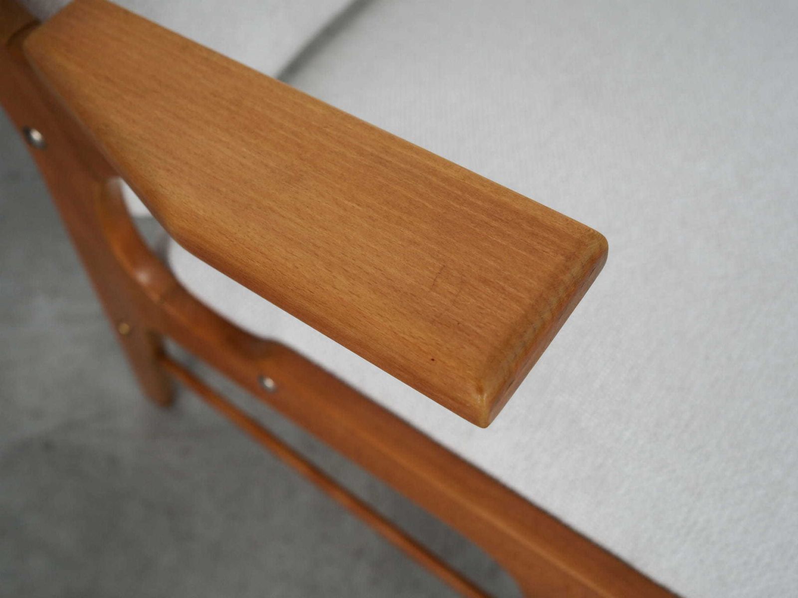photo furniture Beech Armchair, Scandinavian Design, 1960s, Designer: Arne Hovmand Olsen, Manufacture: A. R. Klingenberg & Son