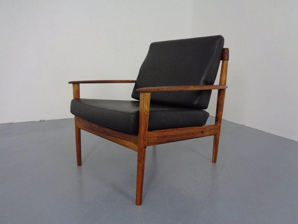 Danish Rosewood Model 56 Armchair By Grete Jalk For Poul Jeppesen, 1960s photo for sale
