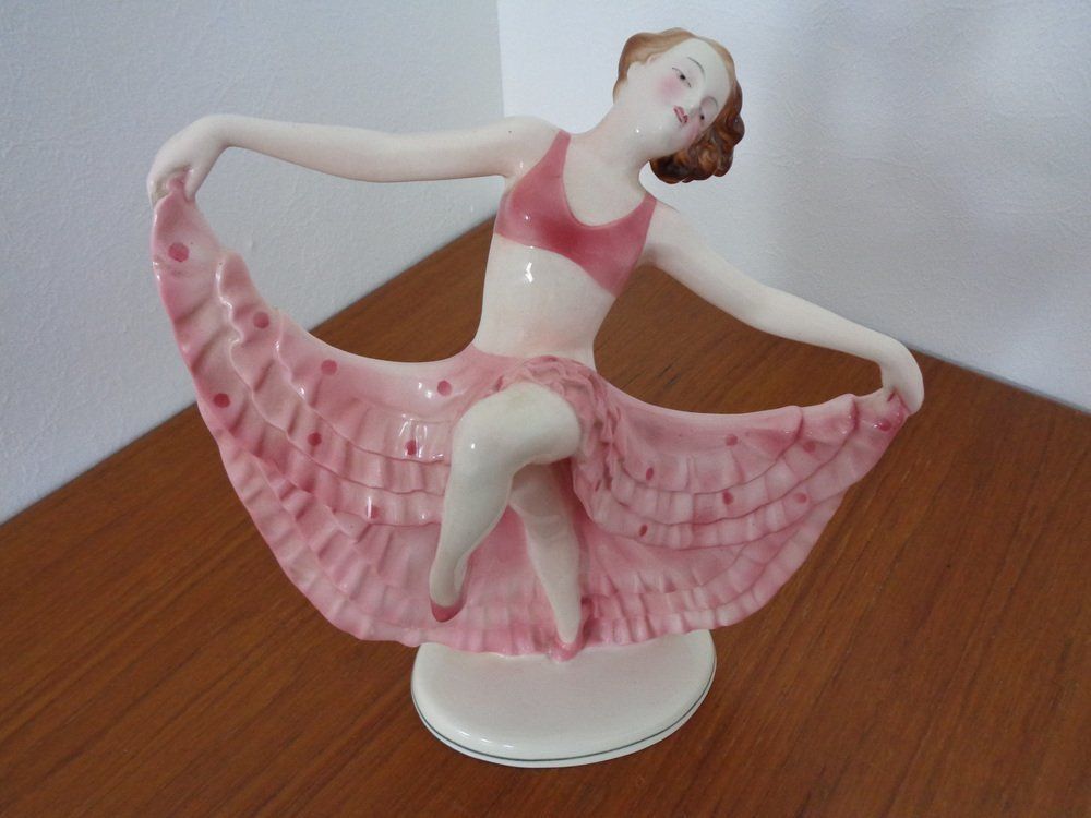 Art Deco Ceramic Dancer From Hertwig & Co Katzhütte, 1920s photo furniture