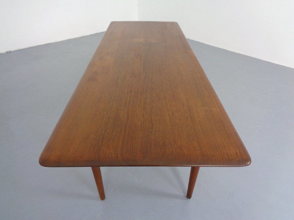 Teak Coffee Table By Peter Hvidt & Orla Mølgaard Nielsen For Cado, 1960s photo Furniture