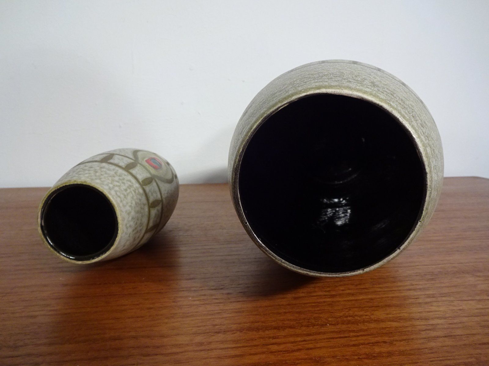 photo furniture West German Ceramic Vases From Scheurich, 1960s, Set Of 2
