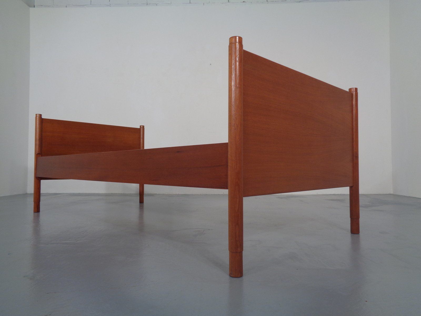Teak Single Bed By Børge Mogensen For Søborg Møbelfabrik, 1960s photo furniture