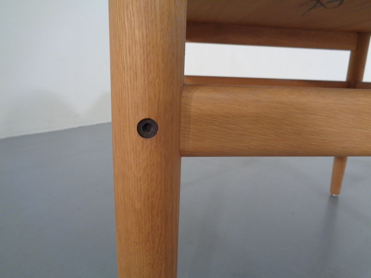 photo vintage Danish Oak Sofa Table By Niels Bach, 1960s