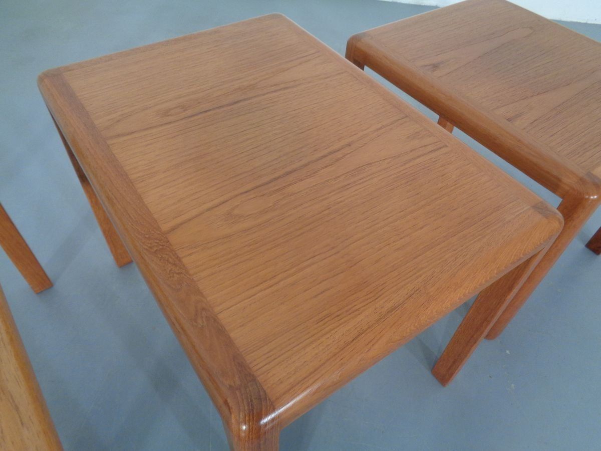 photo buy Teak Nesting Tables By Kai Kristiansen For Vildbjerg Møbelfabrik, 1960s, Set Of 3