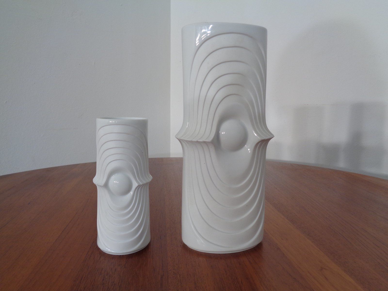 Mid Century Op Art Vases From Royal Kpm  1960s  Set Of 6 photo 614.0