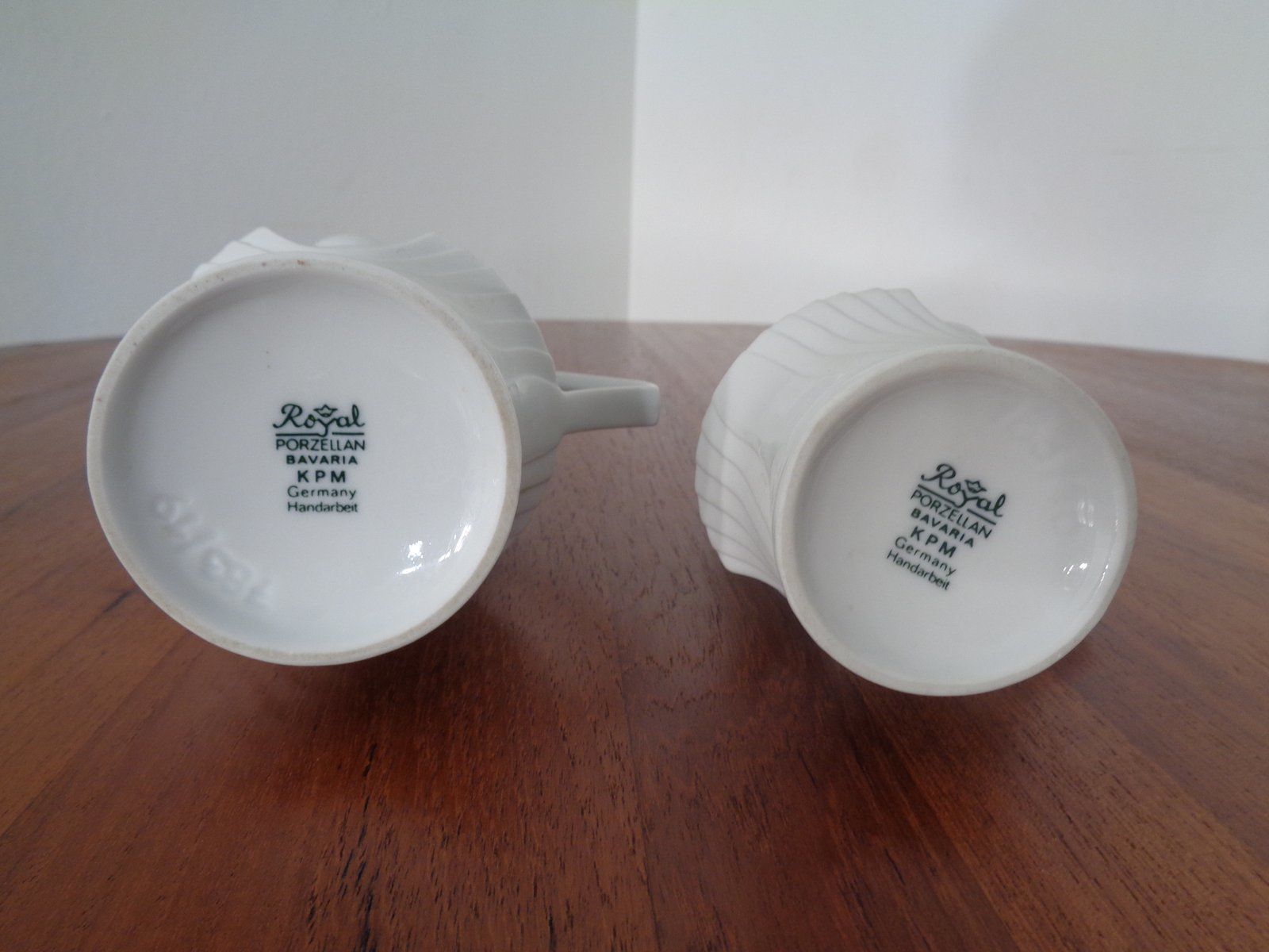 photo vintage Mid Century Op Art Vases From Royal Kpm  1960s  Set Of 6