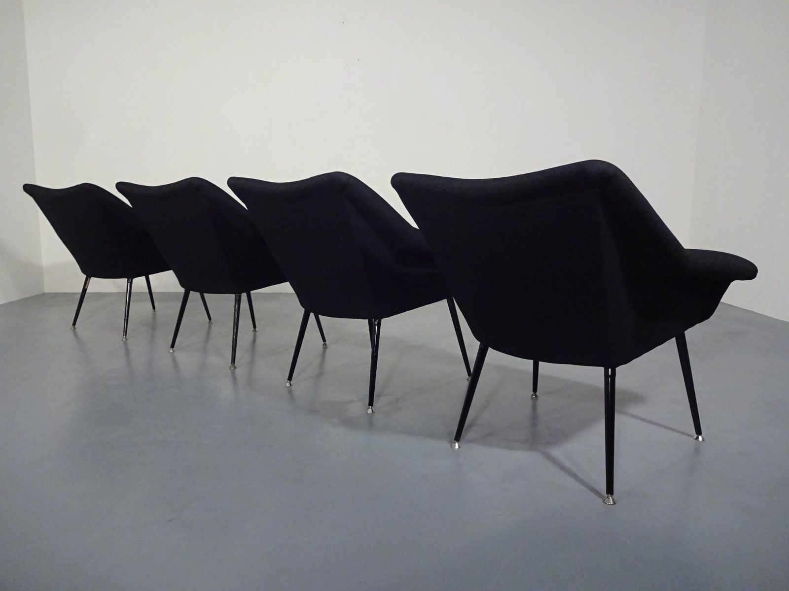 Mid Century Lounge Chairs 1960s Set Of 4 photo vintage