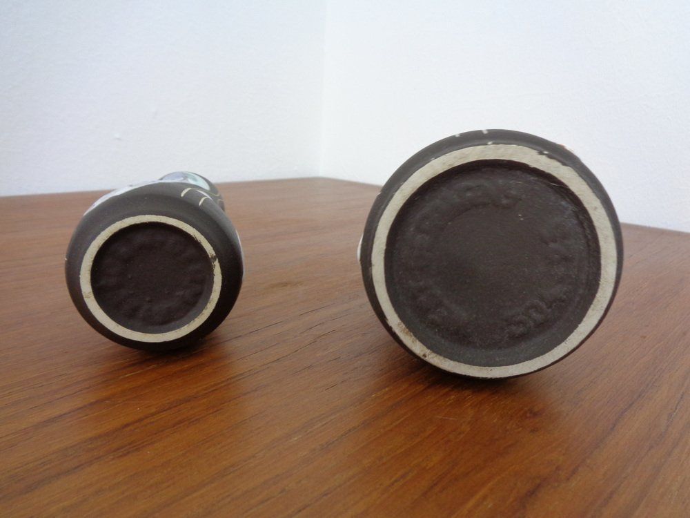 photo furniture Ceramic Kongo Vases By Bodo Mans For Bay Keramik, 1960s, Set Of 2