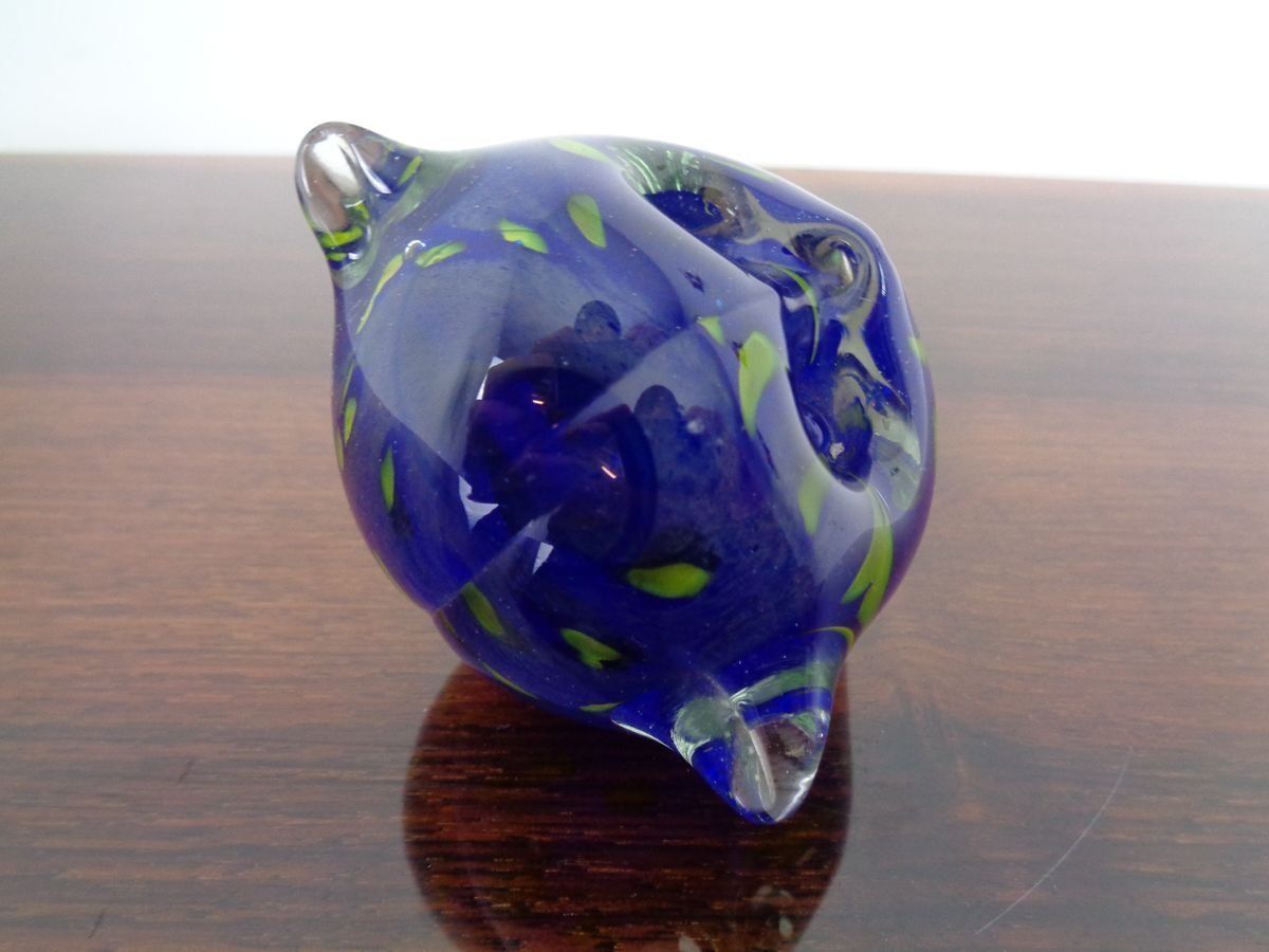 photo for sale Italian Murano Glass Owl Paperweight From Murano 1960s