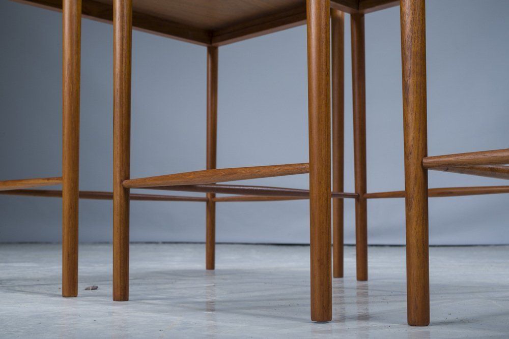 photo furniture Mid Cenury Teak Nesting Tables By Kai Winding For Poul Jeppesens, 1960s, Set Of 3