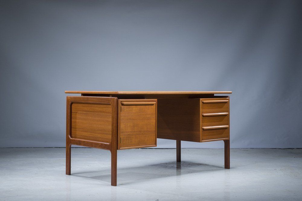 Mid Century Teak Desk From Gv Møbler, 1970s photo Furniture