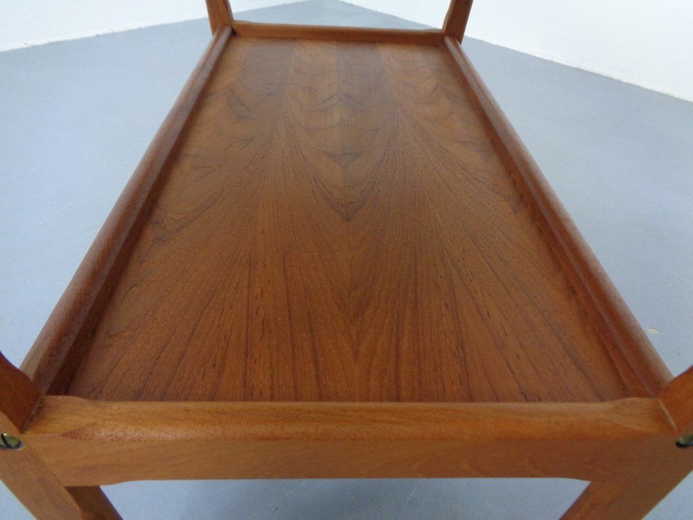 photo buy Teak Bar Cart By Holger Georg Jensen For Kubus, Denmark, 1960s