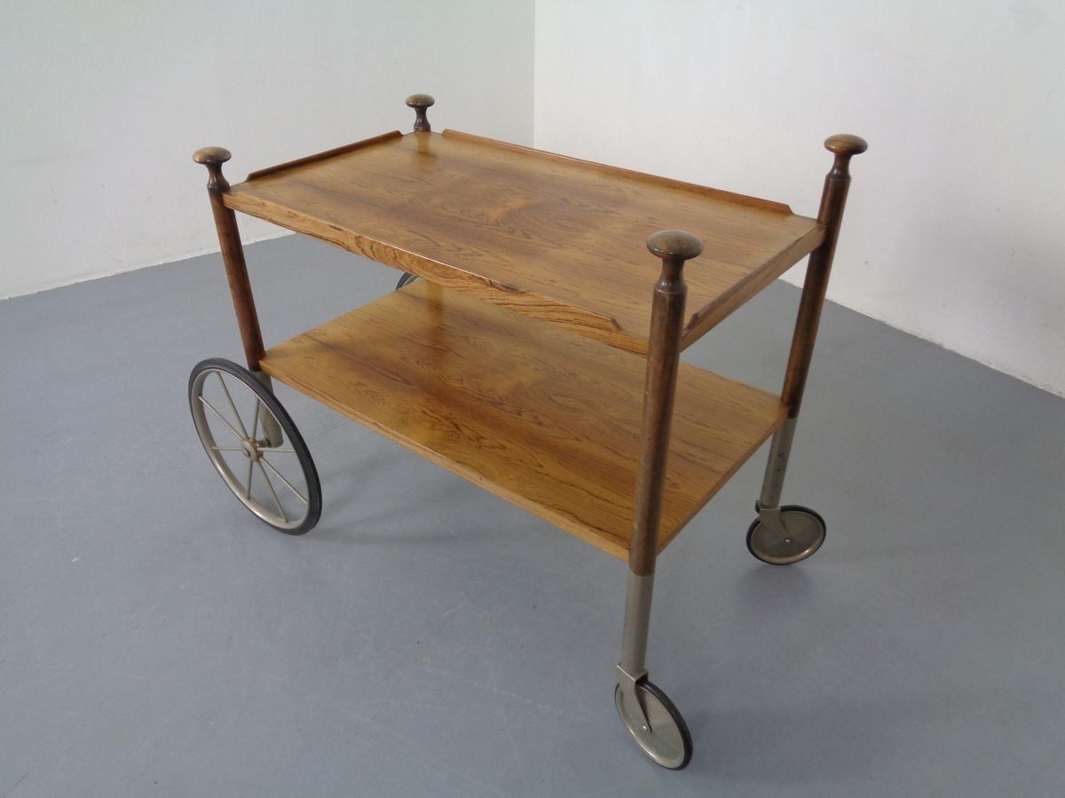 German Rosewood Tea Trolley By Walter Wirz For Wilhelm Renz, 1960s photo Furniture