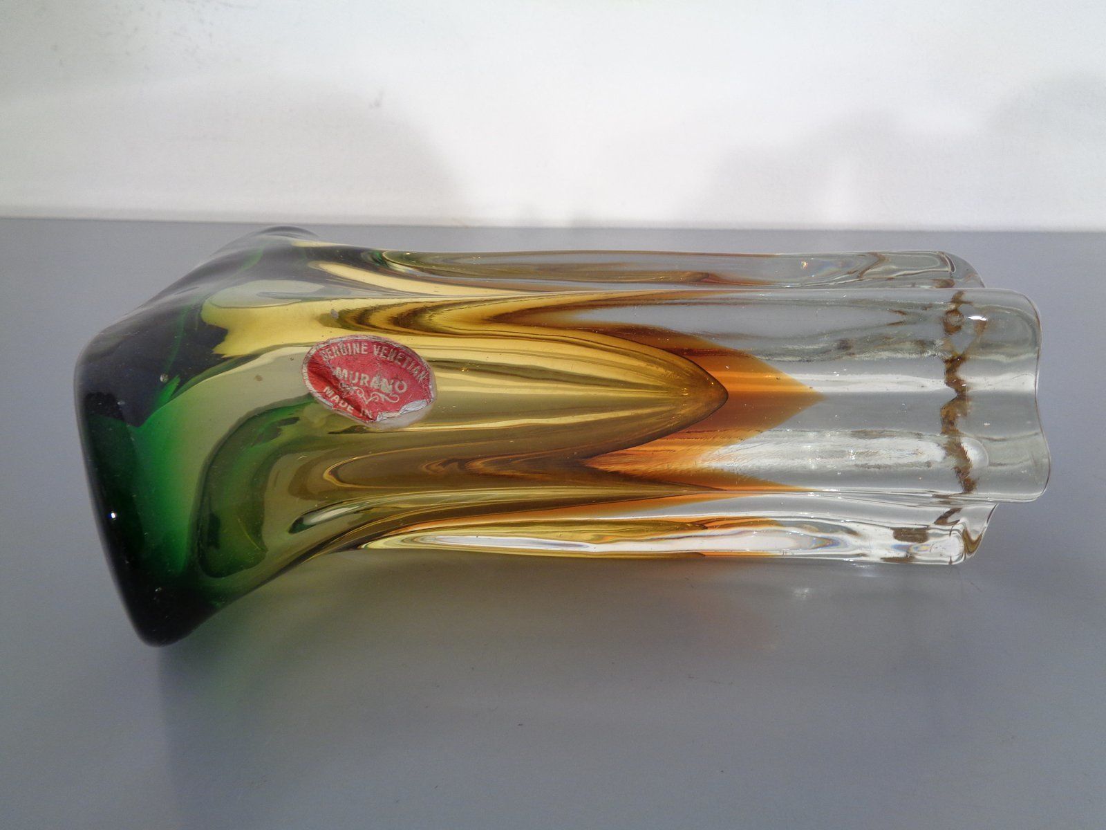 photo furniture Vintage Italian Murano Glass Vase, 1960s