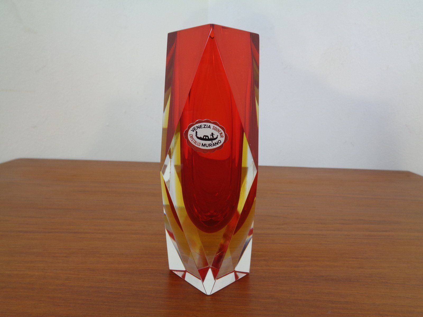 Vintage Italian Murano Glass Vase 1960s