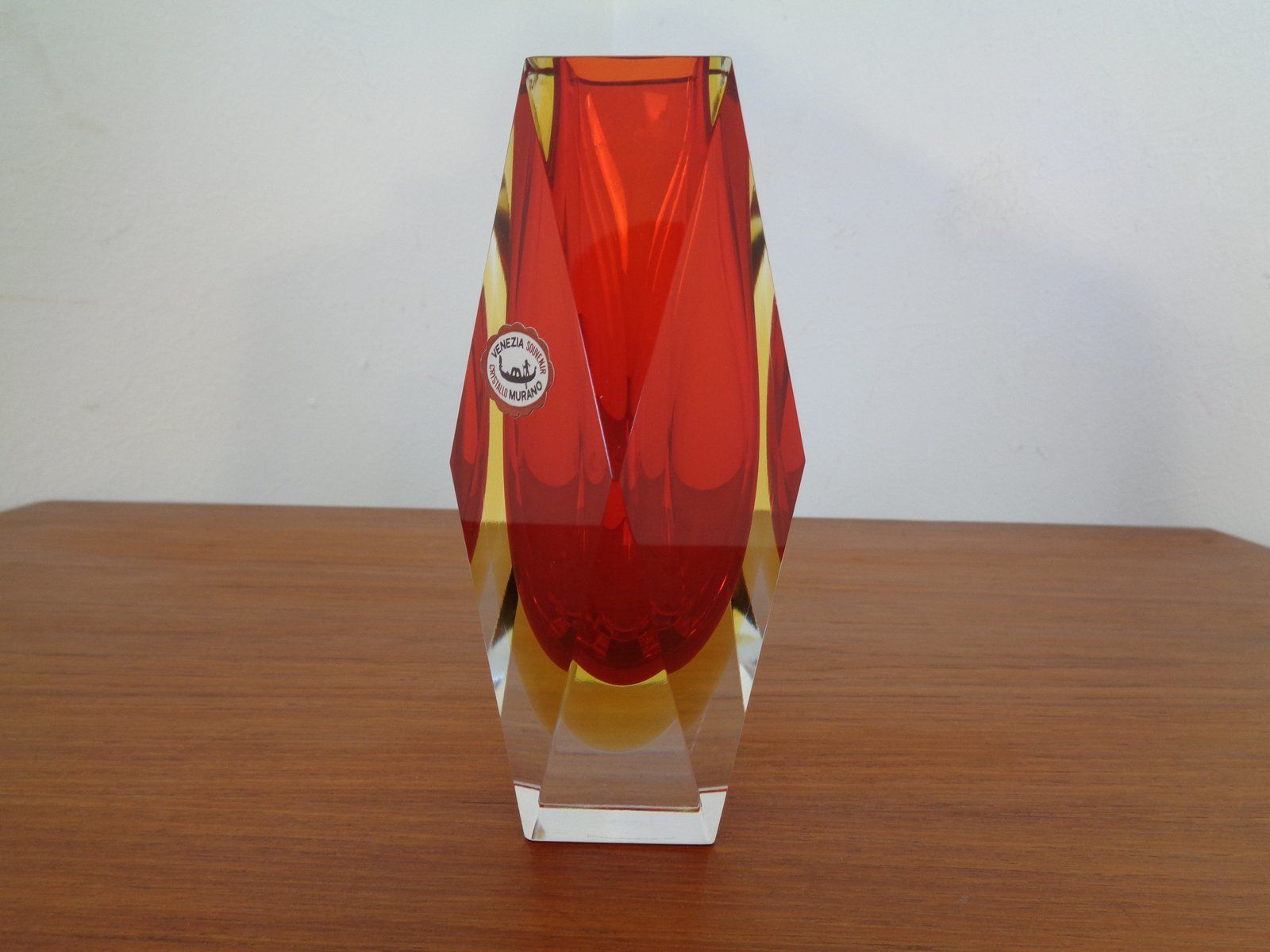 Vintage Italian Murano Glass Vase 1960s photo furniture