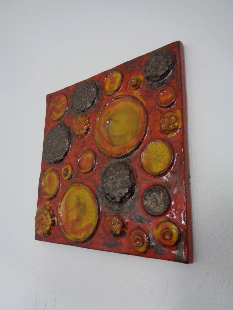 Large Urania Ceramic Wall Plaque By Gerda Heuckeroth For Ceramano, 1960s photo Art