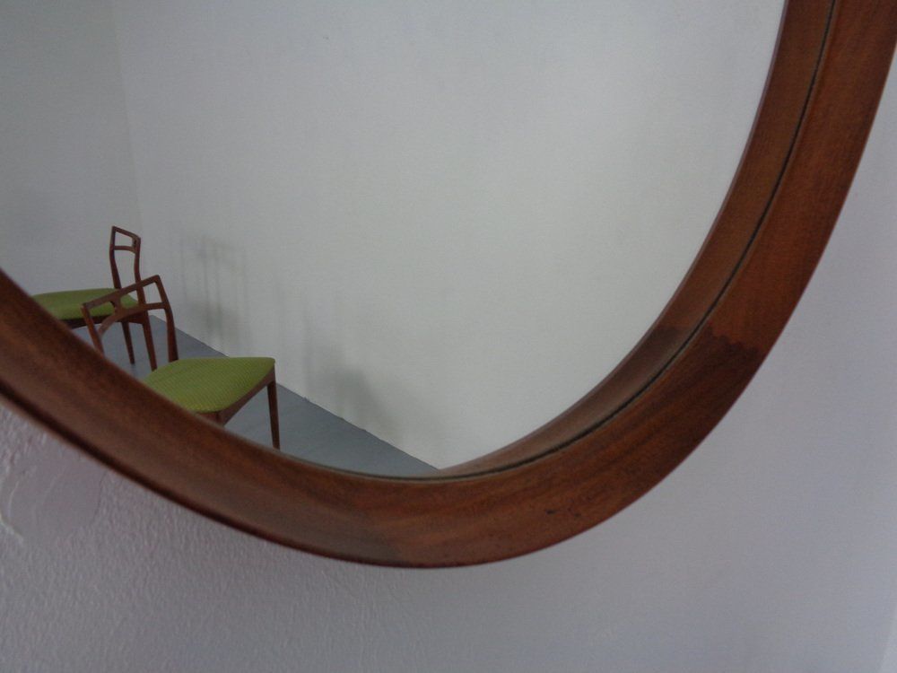 Mirror By Uno & östen Kristiansson For Luxus, Vittsjö, Sweden, 1960s photo vintage