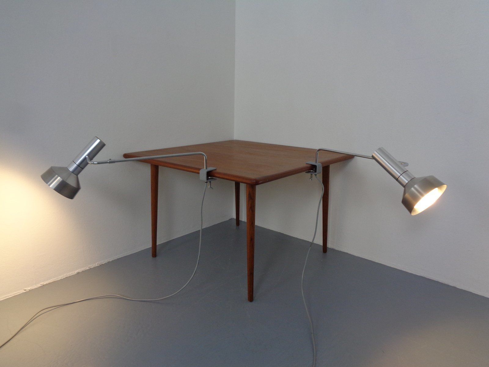 Swiss Desk Clip Lamp By Rico & Rosemarie Baltensweiler Minilux, 1960s photo vinterior