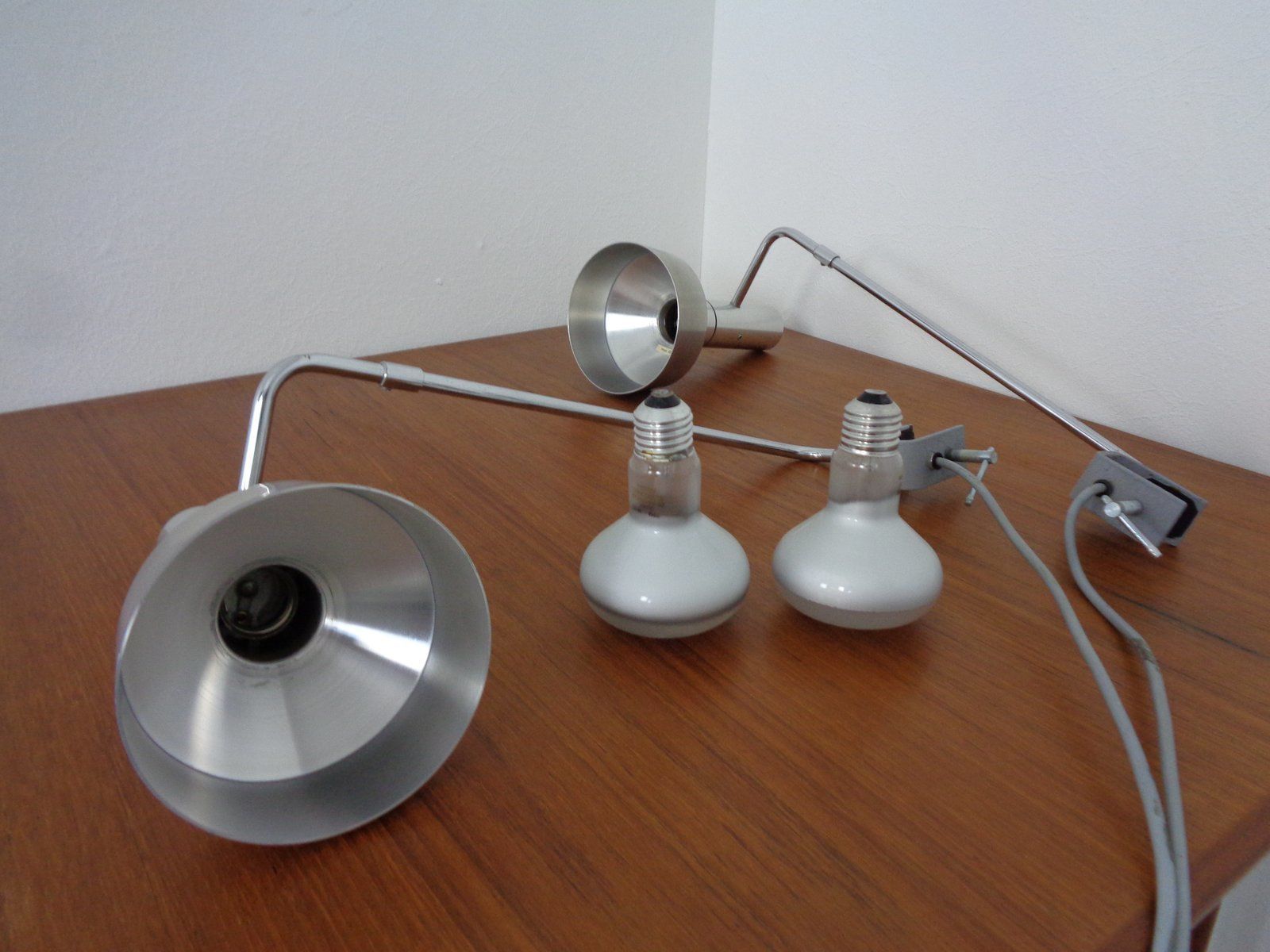 photo vintage Swiss Desk Clip Lamp By Rico & Rosemarie Baltensweiler Minilux, 1960s