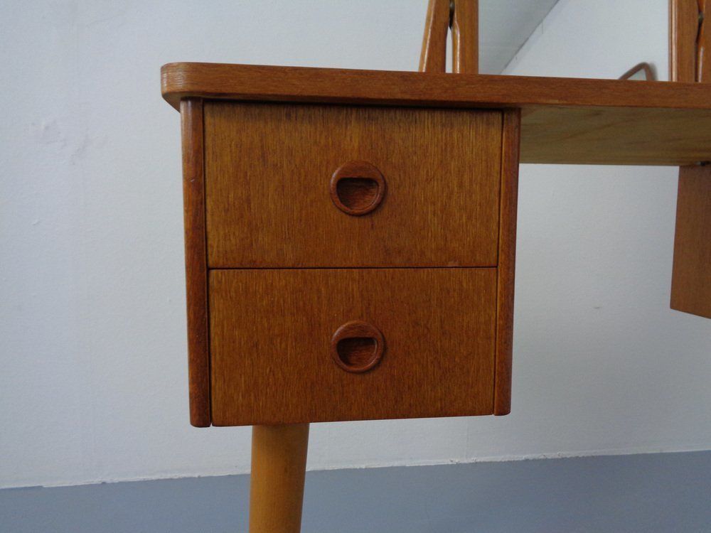 1182.0 Danish Teak Dressing Table With Mirror, 1960s photo