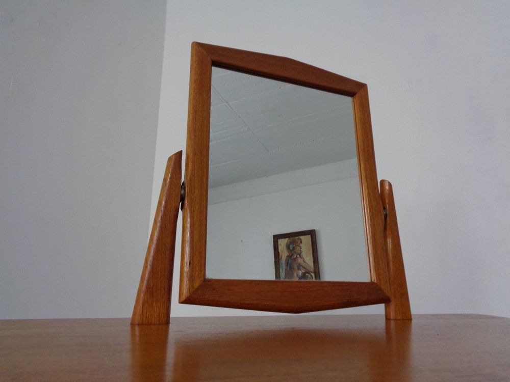 photo buy Danish Teak Dressing Table With Mirror, 1960s