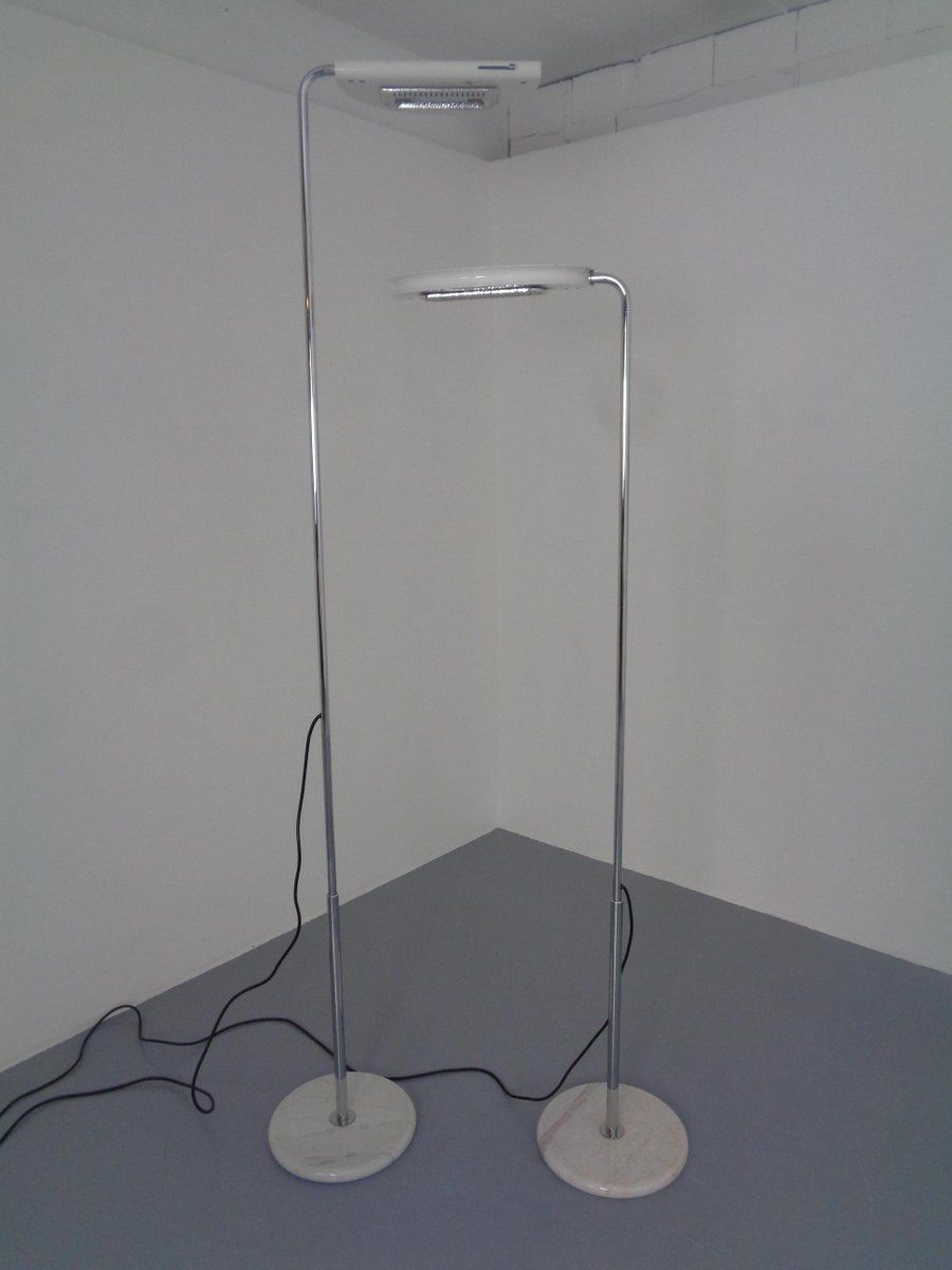 photo furniture Mezzaluna Floor Lamps By Bruno Gecchelin For Skipper Pollux, 1970s, Set Of 2