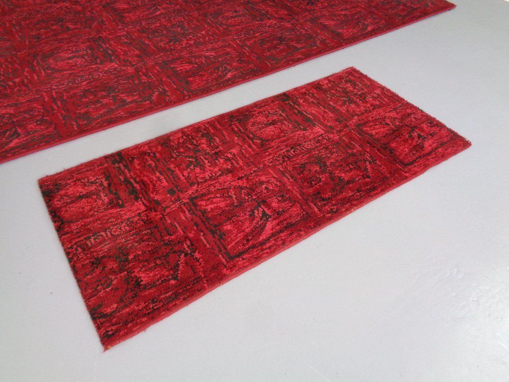 Large & Small Wool Rug From Bayer Leverkusen M&D, 1970s, Set Of 2 photo vinterior