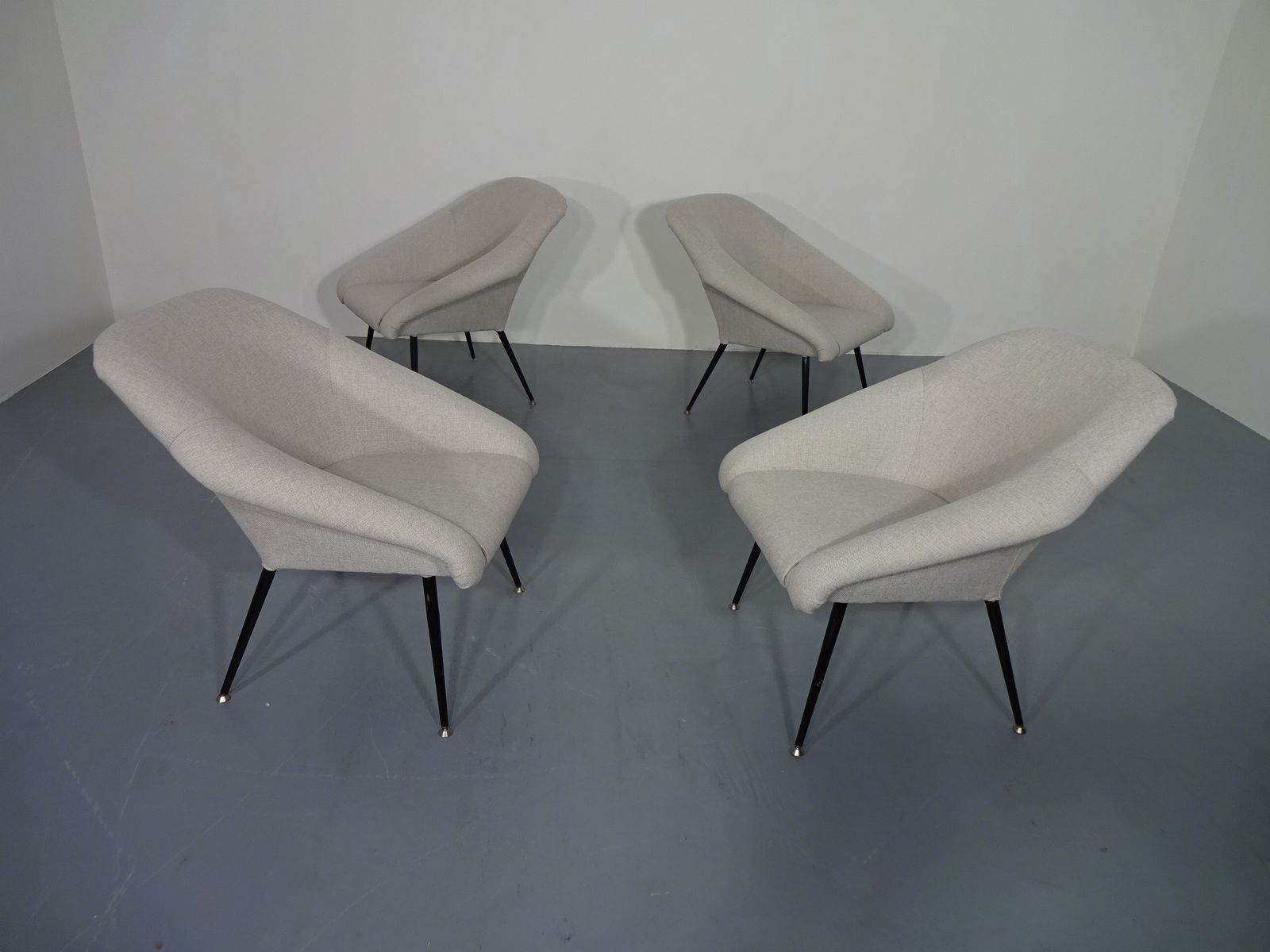 Mid Century Lounge Chairs, Set Of 4 photo buy
