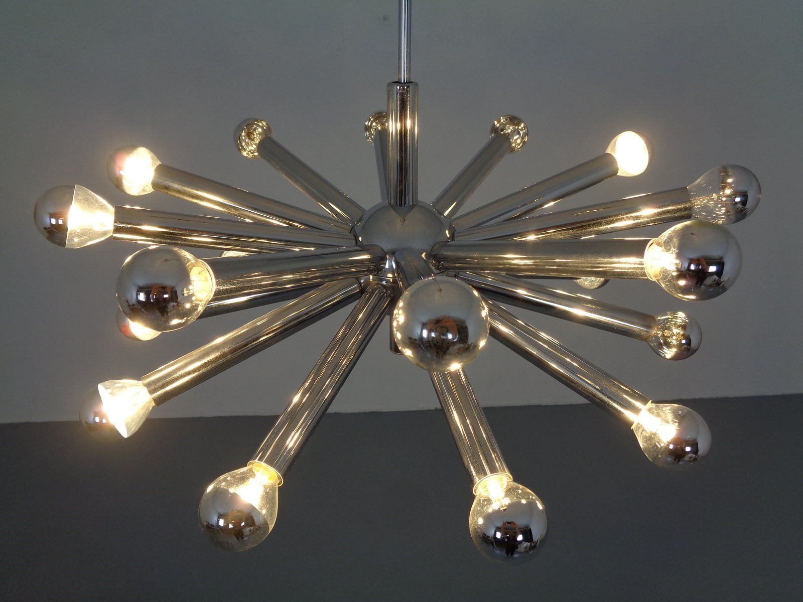 Large Italian Sputnik Chandelier By Gaetano Sciolari For Sciolari, 1960s photo furniture
