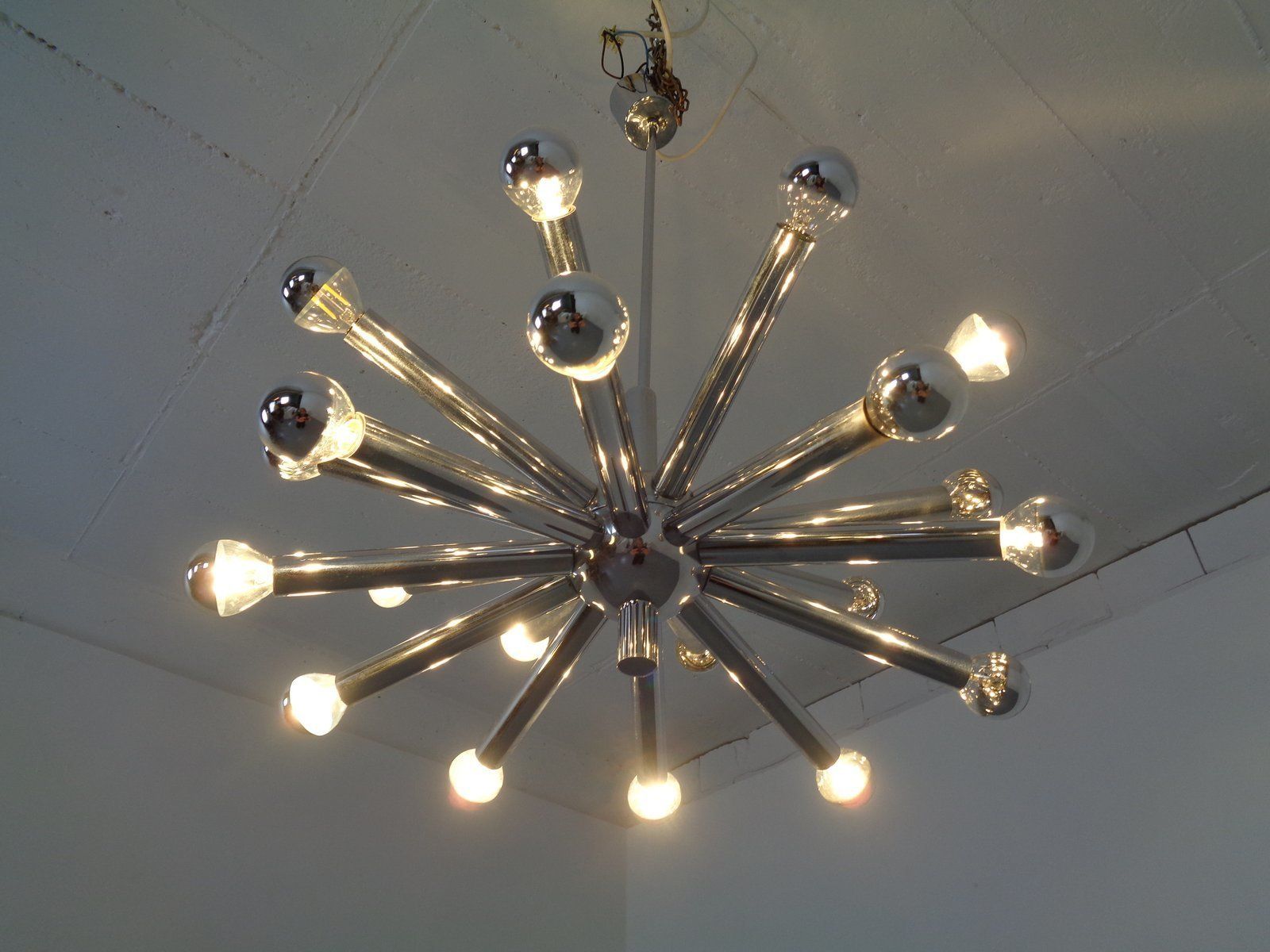 Large Italian Sputnik Chandelier By Gaetano Sciolari For Sciolari, 1960s photo 1095.0